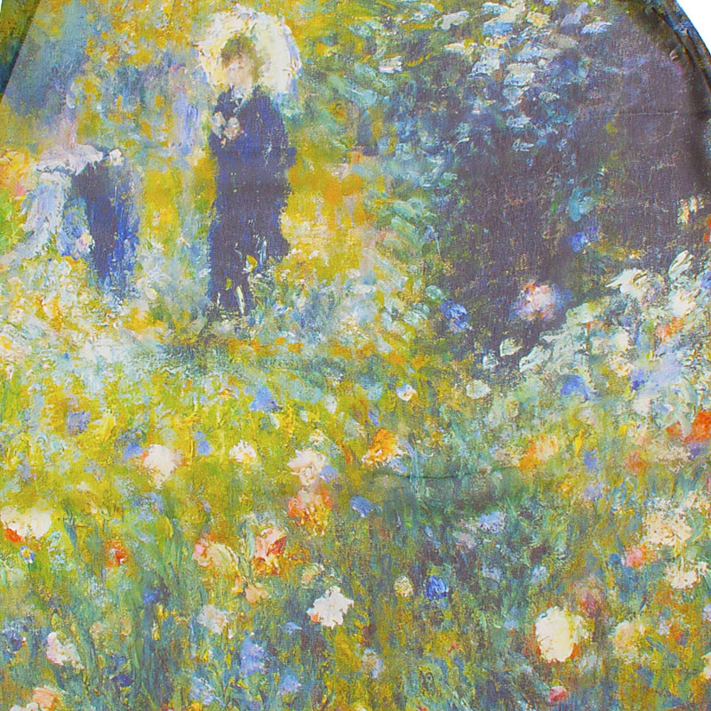 Renoir Summer Landscape Chiffon Scarf - Image 3